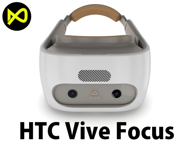 htc vive focus white headset 3D Model .c4d .max .obj .3ds .fbx .stl .blend 