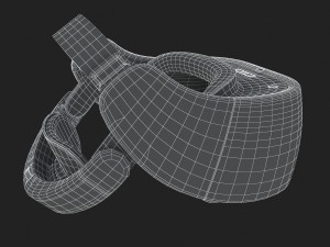 htc vive focus white headset 3D Model