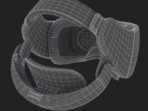 htc vive focus white headset 3D Model