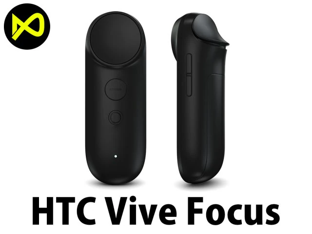 htc vive focus black controllers 3D Model .c4d .max .obj .3ds .fbx .stl .blend