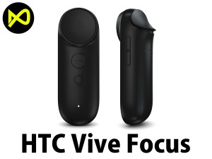 htc vive focus black controllers 3D Model