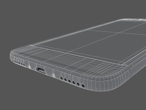 huawei honor 6a dark gray 3D Model