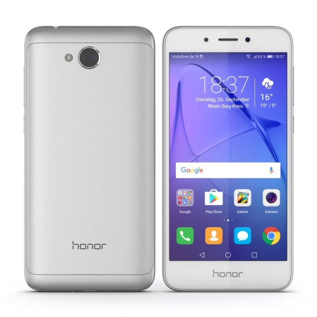 huawei honor 6a silver 3D Модель .c4d .max .obj .3ds .fbx .stl .blend 