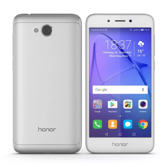 huawei honor 6a silver 3D Model .c4d .max .obj .3ds .fbx .stl .blend 