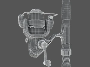fishing pole 3D Model