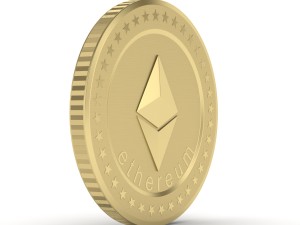 ethereum coin Modèle 3D