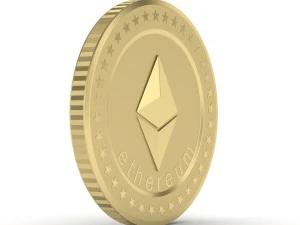 ethereum coin 3D Model