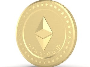 ethereum coin Modèle 3D