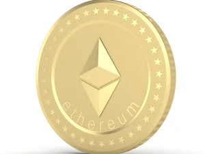 ethereum coin 3D Model
