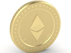 ethereum coin 3D Model