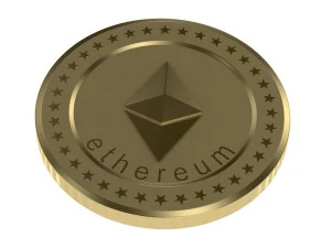 ethereum coin 3D Model