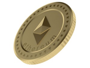 ethereum coin Modèle 3D