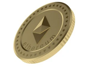 ethereum coin 3D Model