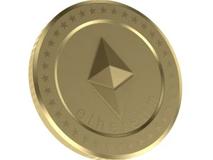 ethereum coin 3D Model