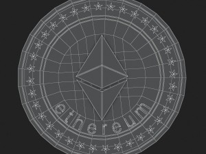 ethereum coin Modèle 3D
