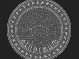 ethereum coin Modèle 3D
