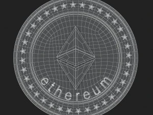 ethereum coin 3D Model