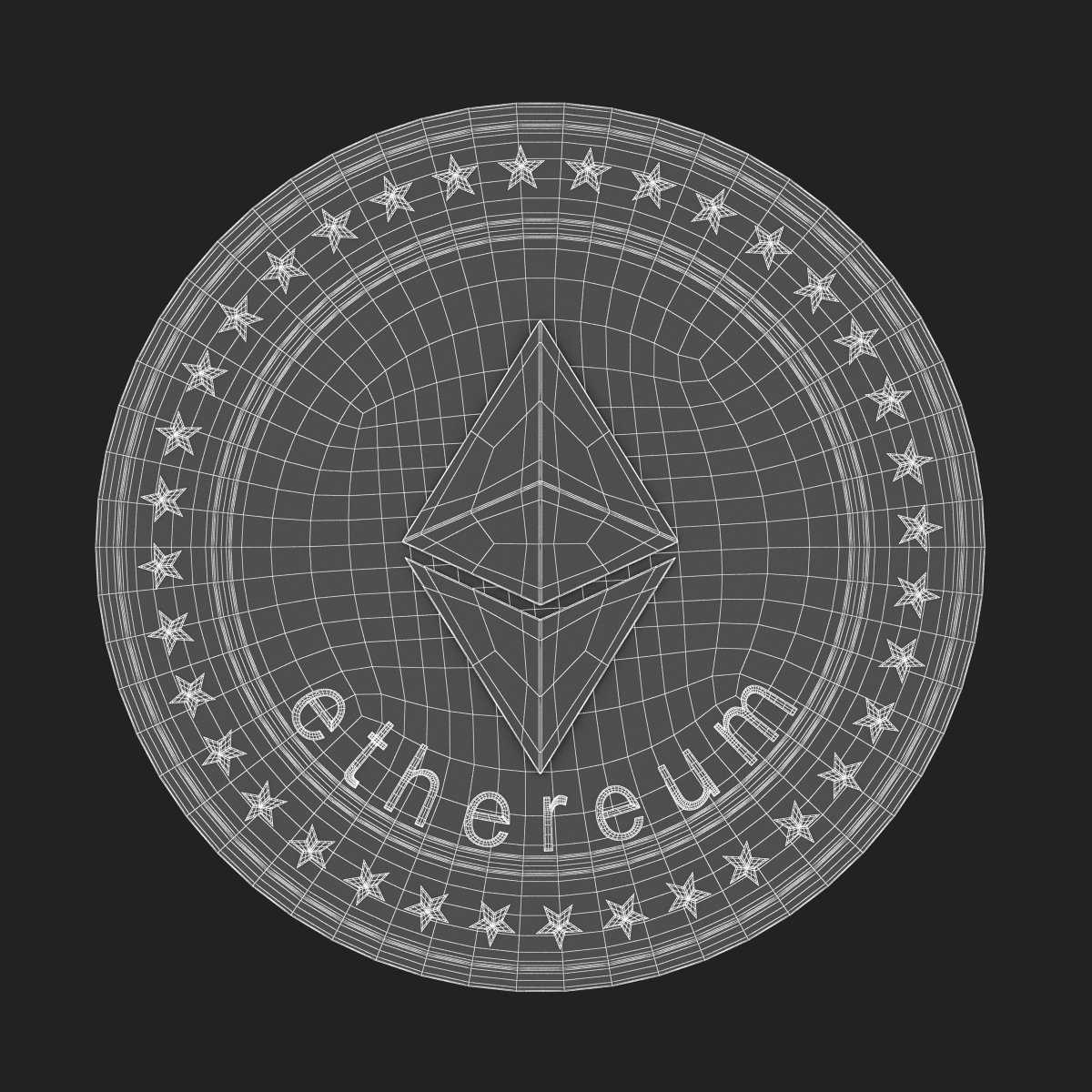 Ethereum Coin 3D Model Free | NFT Ape 3D Model Download