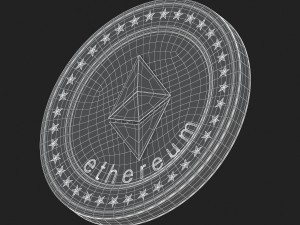 ethereum coin Modèle 3D
