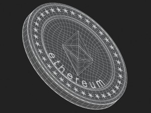 ethereum coin Modèle 3D