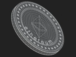ethereum coin 3D Model