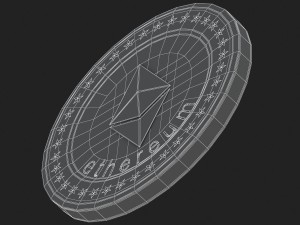 ethereum coin Modèle 3D