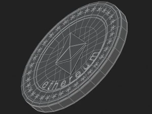 ethereum coin 3D Model