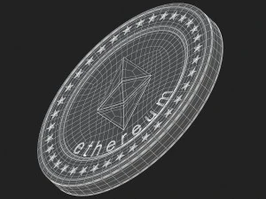 ethereum coin 3D Model