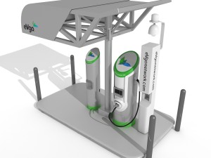 electric vehicle charging station evgo 3Dモデル
