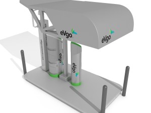 electric vehicle charging station evgo 3Dモデル