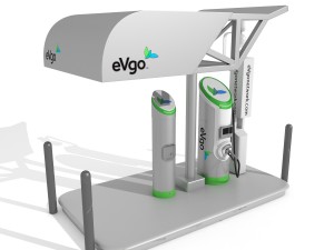 electric vehicle charging station evgo 3Dモデル