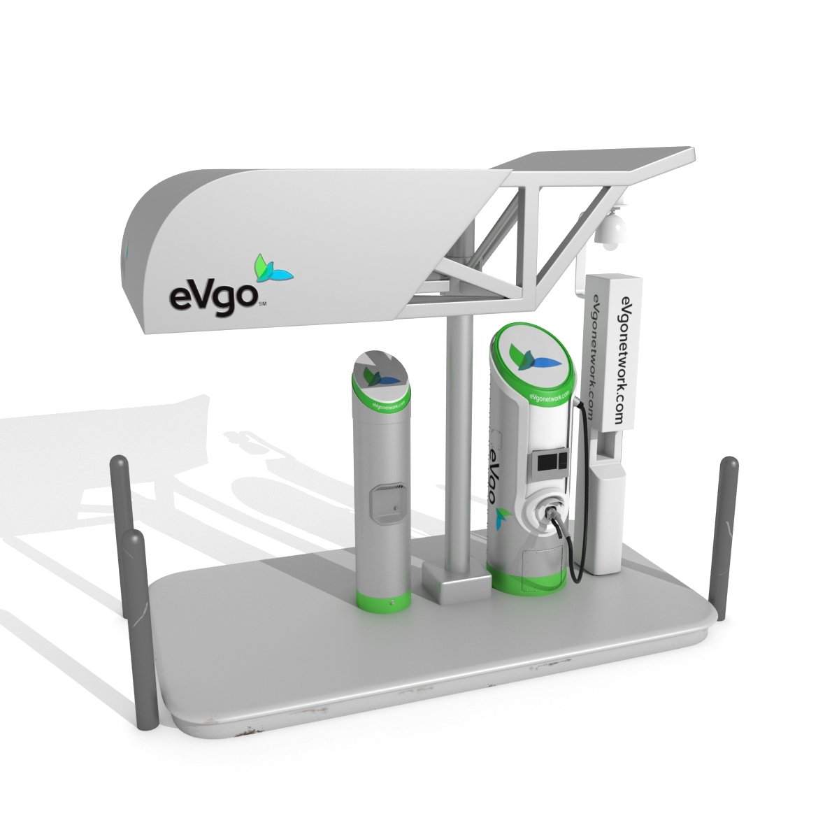 Electric Vehicle Charging Station eVgo 3D Model in Other 3DExport