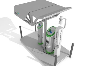 electric vehicle charging station evgo 3Dモデル