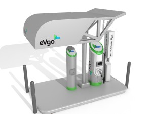 electric vehicle charging station evgo 3Dモデル