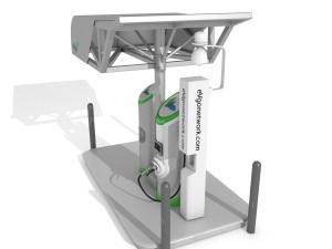 electric vehicle charging station evgo 3Dモデル