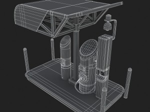 electric vehicle charging station evgo 3Dモデル