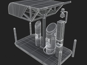 electric vehicle charging station evgo 3Dモデル