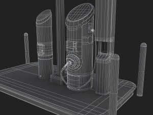 electric vehicle charging station evgo 3Dモデル