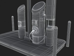 electric vehicle charging station evgo 3Dモデル