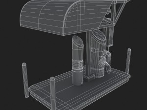 electric vehicle charging station evgo 3Dモデル