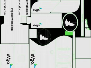 electric vehicle charging station evgo 3D Model