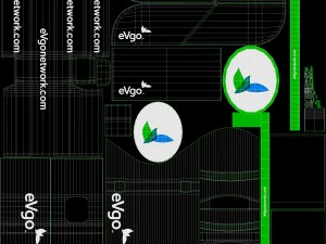 electric vehicle charging station evgo 3D Model