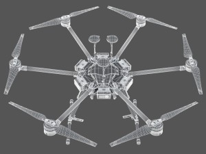 dji matrice 600 pro 3D Model