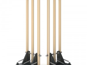 cricket wicket 3d 3D Model