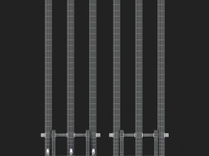 cricket wicket 3d 3D Model