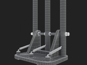 cricket wicket 3d 3D Model