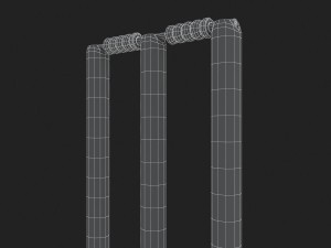 cricket wicket 3d 3D Model