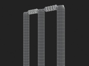 cricket wicket 3d 3D Model