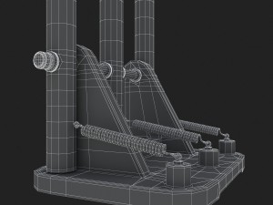 cricket wicket 3d 3D Model