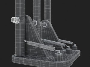 cricket wicket 3d 3D Model